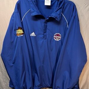 Adidas KU Jayhawks 2008 Final Four & National Champions Quarter Zip Jacket XL